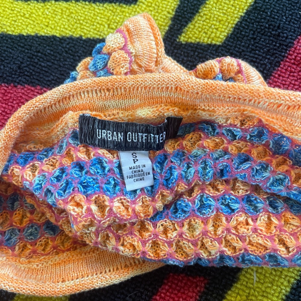 Urban Outfitters Multicolor Crochet Crop Top